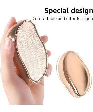 YCLFHOO Nano Glass Foot File for Hard Skin Foot File Foot Scraper Wet Dry Pedicure Foot Grater for Grater Dead/Hard/Cracked/Thick/Dry Skin-Champagne Gold - Buy Online on GoSupps.com