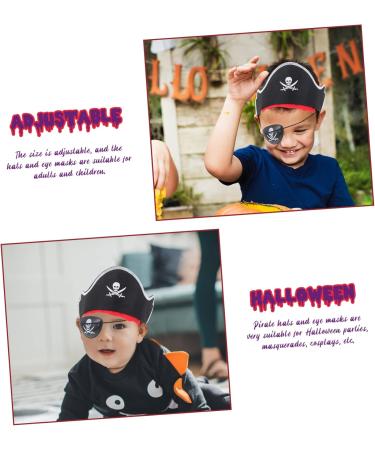 Healeved 18 Sets Pirate Hair Blindfold Pirate Costume Kit Prom Halloween Pirate Hats Pirate Captain Eye Patches Pirate Party Hat Pirate Outfit Pirate Party Costume Prop Plastic - Buy Online on GoSupps.com