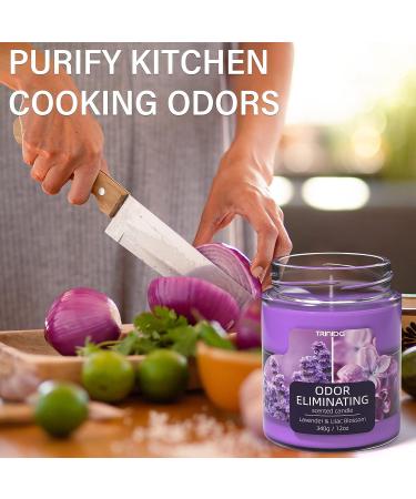 Lavender & Lilac Blossom Odor Eliminating Candle - Premium Soy Candle Gift Set | Eliminates 99% of Pet, Smoke & Food Smells | Highly Fragranced Candle for Women - Buy Online on GoSupps.com