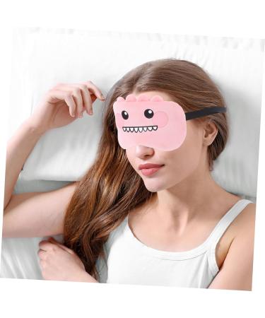 De Sommeil Yeux Motif Cartoon Dinosaure Rose De Nuit L ger Et Doux En Tissu Bandeau lastique Pour Confort Voyage H tel Et Sieste Unisexe Adulte - Buy Online on GoSupps.com