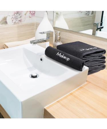 18 Pcs Makeup Remover Towels - Soft Cotton Washcloths with Makeup Embroidery - Reusable Facial Cleansing Cloths - Holiday Gift for Women - Buy Online on GoSupps.com