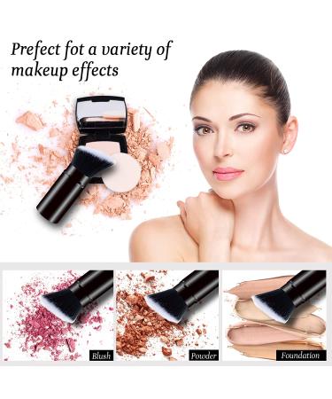 Banidy Retractable Kabuki Face Brush - Portable & Cruelty-Free for Flawless Makeup Application - Ideal for Foundation, Powder, Blush, Bronzer - Includes Cover (1PCS) - Buy Online on GoSupps.com