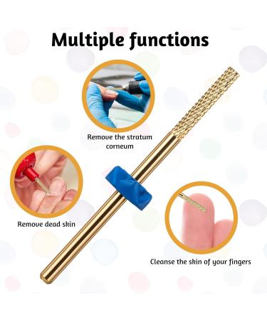 2 Pieces Nail Drill Carbide Drill Professional Nail Polisher Drill Remover Cuticle Remover Nail Drill Bit Nail Bed File Dead Nails Drill for Electric Nail File Cuticle Defection - Buy Online on GoSupps.com