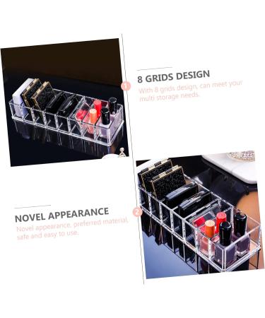 Beavorty 2 Pcs 8 Acrylic Makeup Rack Acrylic Display Risers Beauty Care Holder Nail Polish Lipstick - Buy Online on GoSupps.com
