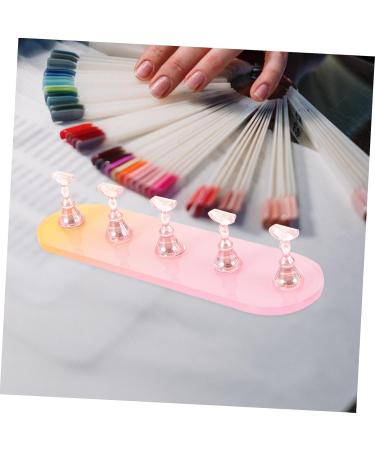 minkissy 1 Set Nail Practice Holder Decor Fake Nails Training Nail Racks Nail Racks for Nail Painting Nail Art Practice Manicure Magnetic Nail Stands Convenient Nail Display Plastic Suite 12.8x3.7cm As Shown - Buy Online on GoSupps.com