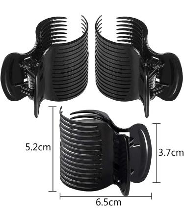 12-Pack Latrate Hot Roller Clips - Plastic Curlers for Hair Styling | White & Black Replacement Clips for Women & Girls - Buy Online on GoSupps.com