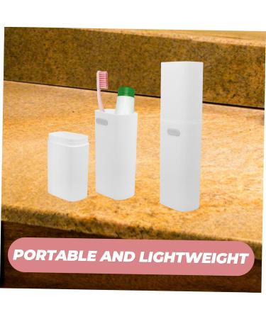 Portable Travel Toothbrush Holder & Cup - Ideal Bathroom Storage for Toothpaste & Toothbrush | Travel Accessories - Buy Online on GoSupps.com