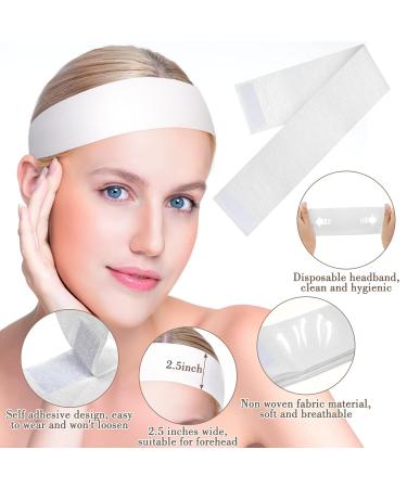 Sublaga 40 Pack Disposable Spa Headbands for Women - Esthetician Supplies for Facials - Stretch Headbands for Hair - 40pcs White - Buy Online on GoSupps.com