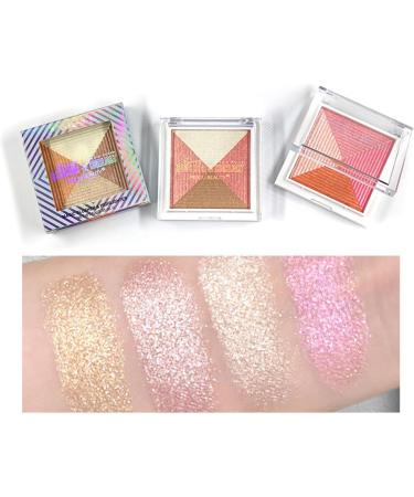 High Gloss Blush eyeshadow Palette 4 color Pearl Eyeshadow Glitter Eyeshadow makeup eye glitter Eyeshadow makeup (04) - Buy Online on GoSupps.com