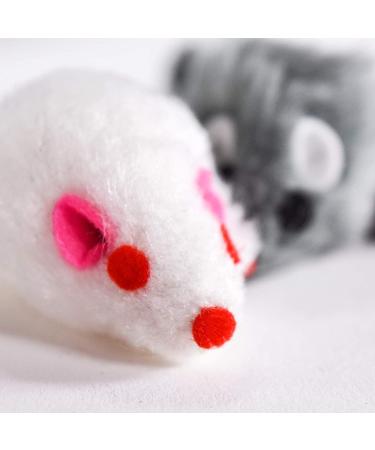 Penn-Plax Play Fur Mice Cat Toys | 12 Pack with Rattling Sounds | Black and White Variety Pack - CAT531 - Buy Online on GoSupps.com