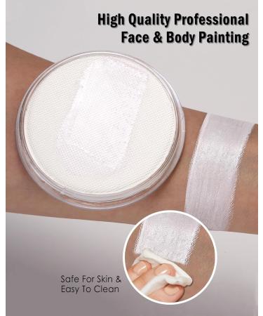  LYSdefeu Face Paint White 30g Water Based Body Paint Professional Makeup Washable Halloween Carnival Cosplay Christmas Party - Buy Online on GoSupps.com