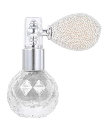 Lurrose Glitter Powder Spray Women Makeup Body Hair Highlighter Sprayer Shimmer Sparkle Powder Makeup Spray for Hair Face Body Nails Cosmetic Silver 7cm*5.5cm*3cm Silver