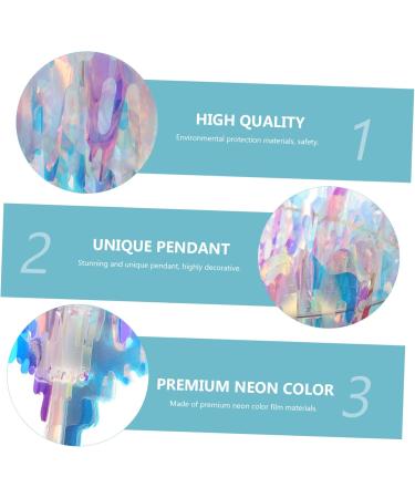 ABOOFAN 1pc Chandelier Household Decor Christmas Party Supplies Neon Color Scene Decor Hanging Accessories Silver 35x35x40cm - Buy Online on GoSupps.com