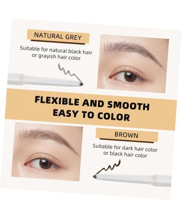 IWOWHERO 2pcs Brow Pencil with Brush Eyebrow Makeup Pen Eyebrow Tool Eyebrow Pen Abs (shell) - Buy Online on GoSupps.com