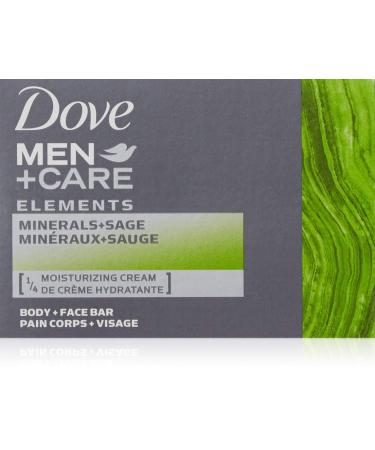 Dove Men+Care Elements Bar Minerals and Sage 4 Ounce (Pack of 2)
