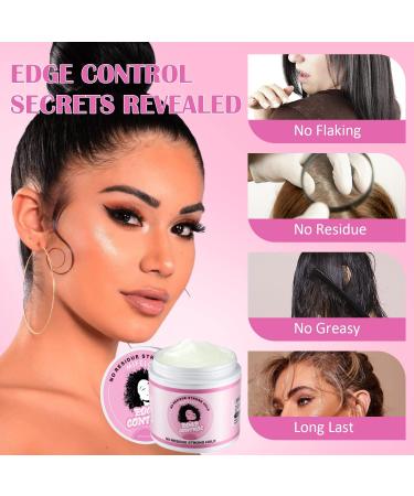 Hair Edge Control Wax 4 oz Hair Pomade Tamer for Smoothing Flyaways Taming Frizz Baby Hair Women Styling Cream Gel Strong Hold Non-greasy Slick Back Hair Glue Long Lasting Bed Head Waxes for Wigs - Buy Online on GoSupps.com