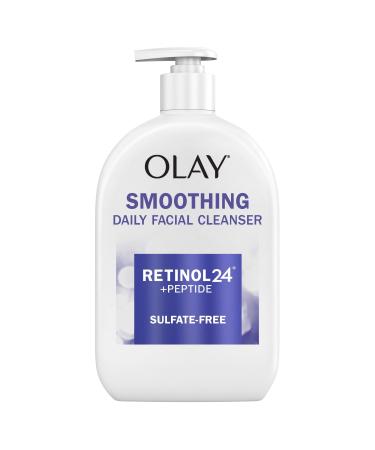 Olay Face Wash Daily Facial Cleanser with Retinol Peptides & Glycerin - Smoothing Noursihes Skin Surface Hydrates while Cleansing - Sulfate-Free Paraben-Free 16 Oz 16 Fl Oz (Pack of 1)