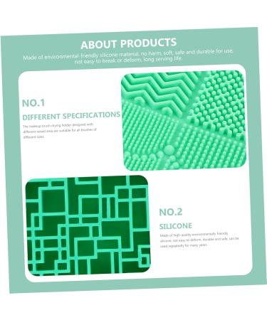 Didiseaon 2 1 Makeup Brush Storage Box Makeup Brush Stand Makeup Brush Cleaning Pad Silicone Make up Brush Holder Brush Cleaning Mat Cleaning Tool The Cat Storage Rack Silica Gel 11x2.5cm Green - Buy Online on GoSupps.com