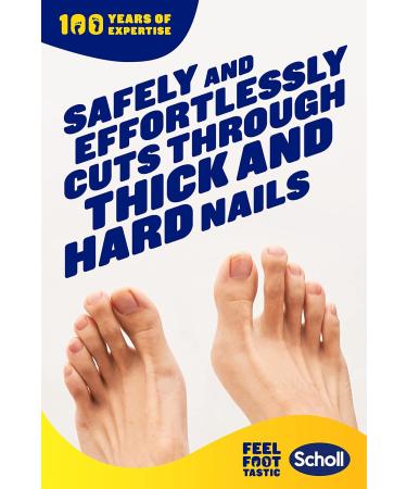 Scholl Toenail Clippers - 1 Count (Pack of 1) | Packaging may vary - Buy Online on GoSupps.com