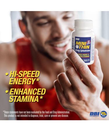 Mini Thin Two-Way Action Caffeine Pills - 205mg + 25mg - High Speed Energy & Stamina - 100 Count - Buy Online on GoSupps.com