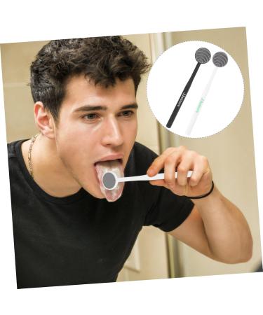 Minkissy Tongue Cleaning Brush Set - Silicone Tongue Scraper & Spatula for Adults | Portable Mouth Cleaning Tools in 4 Colors | 18.5x3.5cm - 4pcs - Buy Online on GoSupps.com