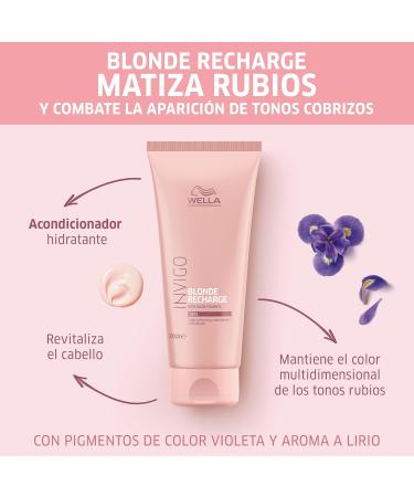 Shop Wella Invigo Blonde Recharge Conditioner - Cool Blonde 200ml | Odourless | International Shipping Available - Buy Online on GoSupps.com