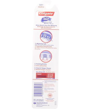 Colgate 360 Optic White Toothbrush Value Pack Soft 2 Count Optic White Soft - Buy Online on GoSupps.com