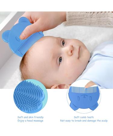 DGUSO MilchSchorf Kamm - 3 Piece Soft Bristle Baby Brush & Comb Set for Newborns | Effective Milk Scab Removal - Buy Online on GoSupps.com