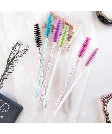 Elisel 300 PCS Disposable Crystal Eyelash Brushes - Mascara Wands Applicator for Extensions and Makeup - Multicolor - Buy Online on GoSupps.com