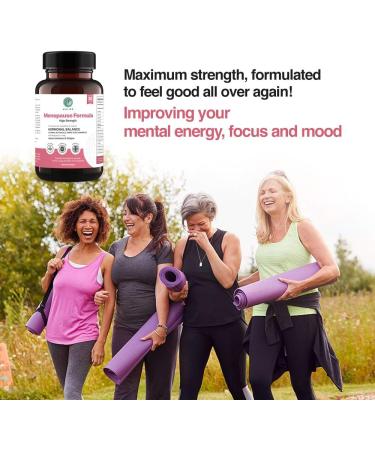 High Strength Menopause Formula | 14 Active Ingredients for Hot Flushes Night Sweats & Fatigue | 1 Month Supply | Vegan Friendly | Perimenopause Support - Buy Online on GoSupps.com