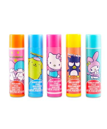 Hello Kitty and Friends Moisturizing Lip Balm Tube Bundle for Kids 5 Pack of Hydrating Flavored Lip Balm Featuring Pompompurin My Melody Plus Stickers More | Hello Kitty and Friends Party Favors - Buy Online on GoSupps.com