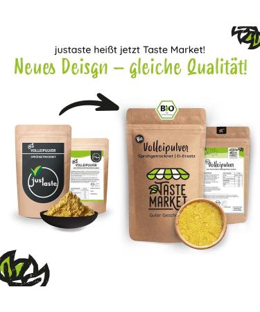 Buy 100g Organic Whole Egg Powder | Perfect for Scrambled Eggs & Baking | Egg Substitute | Spray Dried | Taste Market - Buy Online on GoSupps.com