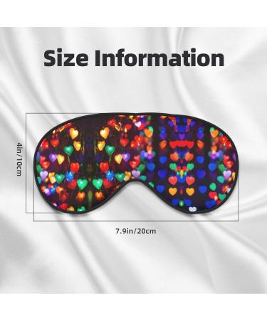 Romantic Reds Heart Print Unisex Sleep Mask | Double-Sided Eye Mask for Sound Sleep & Skin Care | Black - Buy Online on GoSupps.com