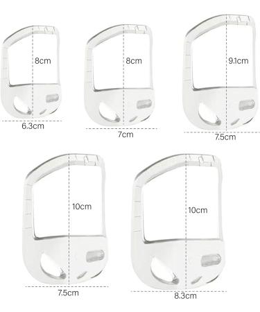 DADYOUPIN Goatee Styling Templates Set - 5 Sizes | Beard Trimming Stencils & Tools for Men's Trendy Goatee Styles - Buy Online on GoSupps.com