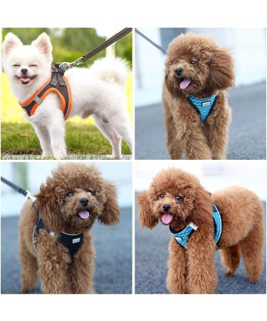 Suredoo Reflective Dog Harness & Leash Set for Small Dogs Puppies & Cats - Anti-Train Design Black Large - Buy Online on GoSupps.com