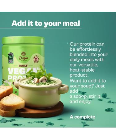 Ori Gin Nutrition 100% Natural Plant Protein Powder - Best Vegan Protein 25g Plant Based Protein Easy to Digest Unflavoured 250g | Free International Shipping - Buy Online on GoSupps.com