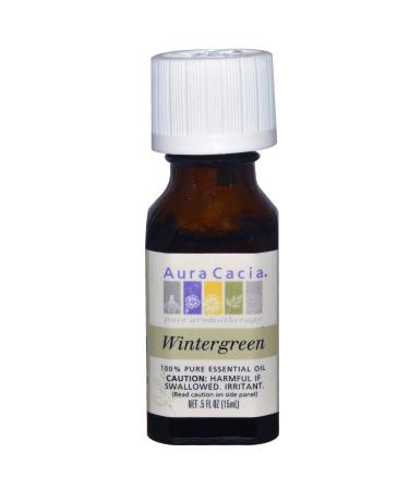 Aura Cacia Oil Essential Wintergreen 0.5 Fl Oz