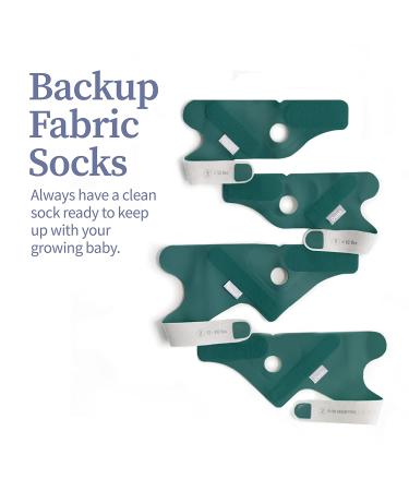 Owlet Accessory Fabric Sock for Smart Sock 3 Baby Monitor  Fits Babies 0 to 18 Months  Deep Sea Green (Sensor and Base Station Not Included) - Buy Online on GoSupps.com