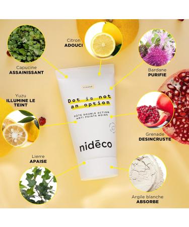 Dot is not an option double action anti-blackhead paste | Exfoliating and cleansing peeling paste | Tightens pores and refines skin | 99% natural | 50 mL | Nid co - Buy Online on GoSupps.com