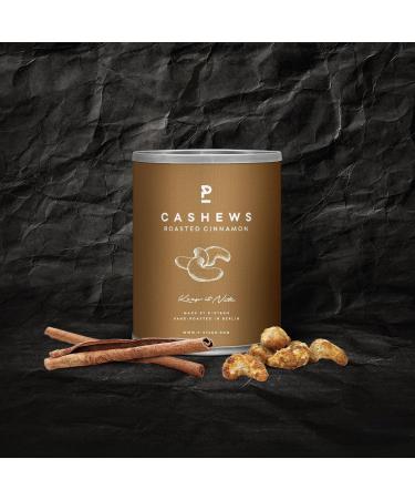 P-stash cashew cinnamon sugar mini 4 x 55g i cashewkerne roasted i vegan i nuts with love roasted by hand & refined i delicious premium nibbles