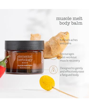 Buy Elemental Herbology Muscle Melt Balm 1.7 Fl Oz - Soothing Post-Workout Recovery Balm for Tired Muscles - Cruelty Free Shipping Worldwide - Buy Online on GoSupps.com