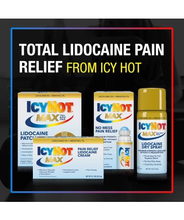 Icy Hot Max Strength Pain Relief Cream with Lidocaine & Menthol - 2.7 oz - Buy Online on GoSupps.com