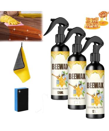 hwqsad Natural Micro-Molecularized Beeswax Spray Beeswax Furniture Polish Wood Wax Spray for Wood Cleaner Wood Seasoning Beewax Spray Antique Furniture Cleaner (3pcs)