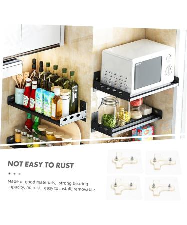 Alipis 8 Pcs Punch Stickers Heavy Duty Clothes Hanger Rack Transparent Seamless Hook No Adhesive Hooks 7.8X7.8X1.2CMx2pcs Transparentx2pcs - Buy Online on GoSupps.com