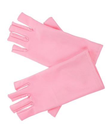 Healeved 2 Pairs Nail Gloves Nail Art Anti-uv Gloves Gel Manicures Gloves Protective Gloves Manicure Uv Gloves Nail Uv Gloves Nail Nails Gel Nail Polish Spandex Fingerless Pink - Buy Online on GoSupps.com