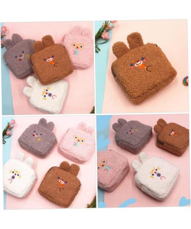 Solustre 10 Pcs Plush Wallet Set for Girls - Menstrual Performance Coin Bags & High Capacity Cosmetic Organizers - Buy Online on GoSupps.com