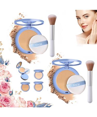 Gagk Polvo Compacto Perfecci n Mate Currently Polvo Compacto Gagk Matte Perfection Pressed Powder Polvo Compacto Perfecci n Mate Gagk Facial Makeup for Soft Focus Finish 2pcs/03