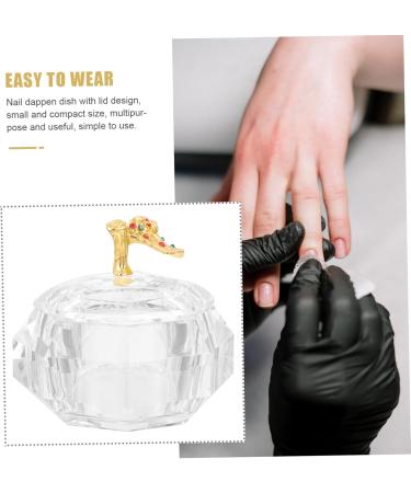 Ipetboom Nail Dish with Lids Nail Dish Cup Nail Dappen Dish Holder Nail Dish Bowl Nail Cup Dappen Dish for Acrylic Nails Round Nail Art Cup Acrylic Nail Tools Glass Manicure Saucer Cup - Buy Online on GoSupps.com