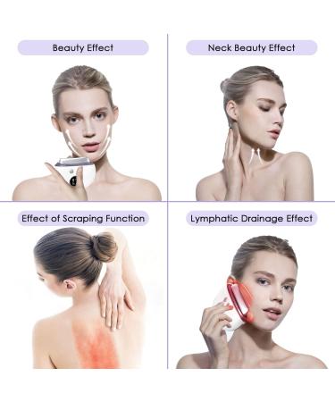 SHTALHST 4-in-1 Portable Red Light Therapy Electric Gua Sha Facial Tools for Women - 9-Level Heated Face & Neck Massager - Buy Online on GoSupps.com