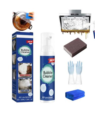 Acssart Foam Cleaner Acssart Cleaner Foaming Heavy Oil Stain Cleaner Bubble Cleaner Foam Spray Foam Cleaner All Purpose (100ML)